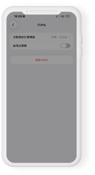 iOS 刪除 eSIM 確認畫面。